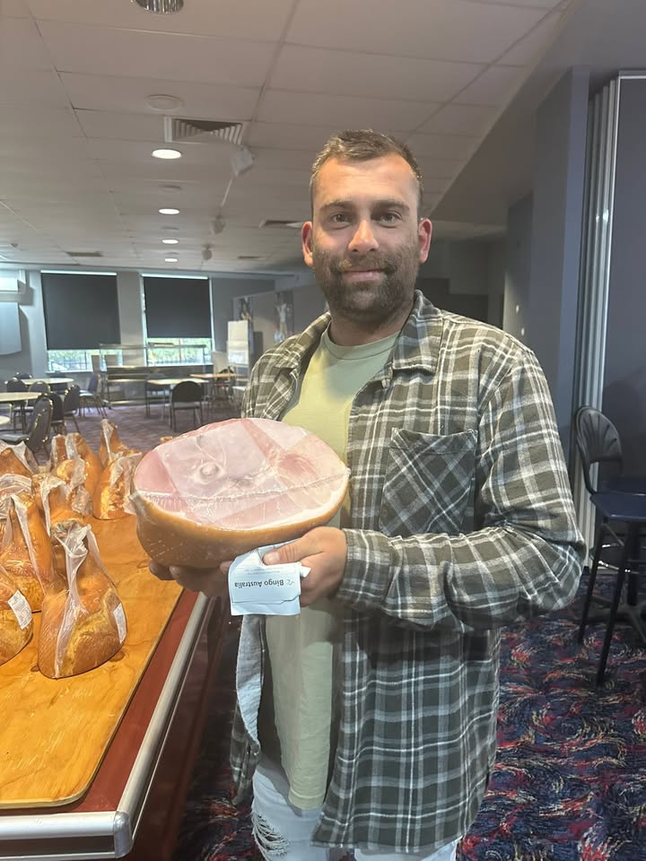 Featured image for “2025 Ham Raffle Winners Celebrate at Newcastle United Sports Club”