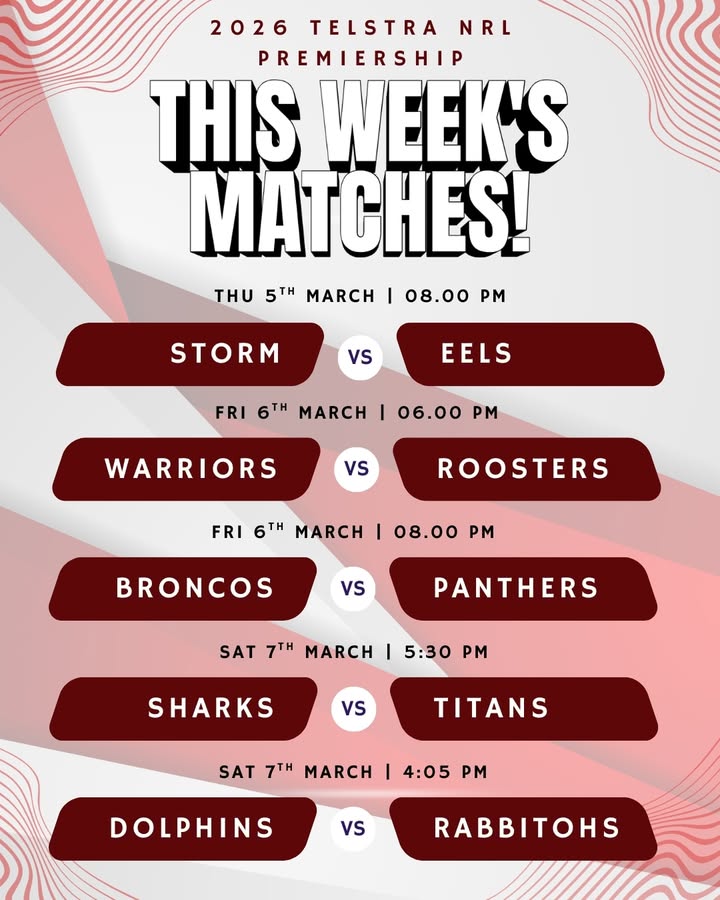 Featured image for “NRL Round 1 at Newcastle United Sports Club”