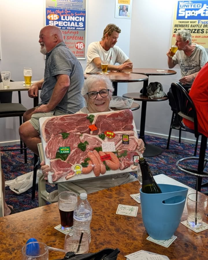 Featured image for “Friday Raffles Winner Margaret at Newcastle United Sports Club”