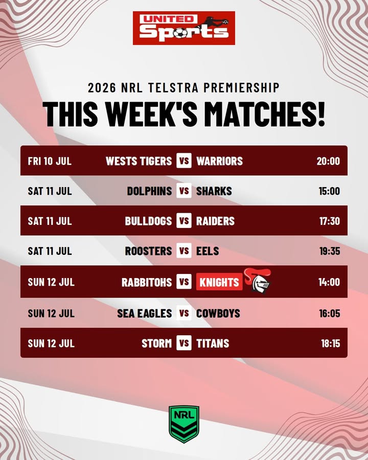 Featured image for “Watch NRL Live This Week at Newcastle United Sports Club”