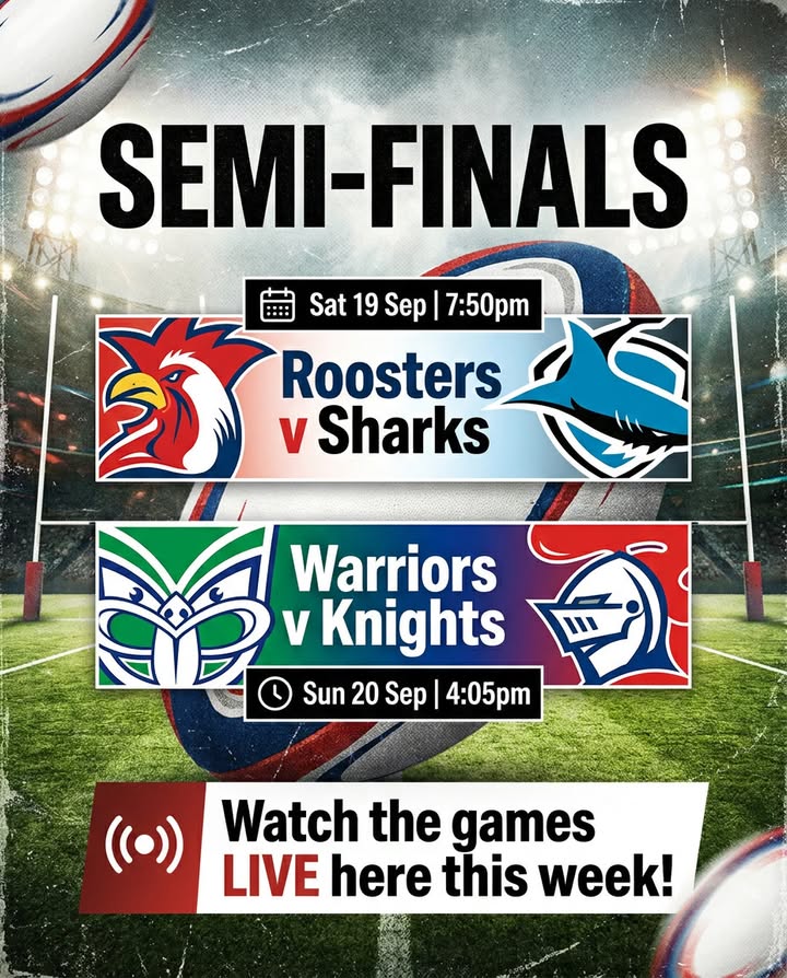 Featured image for “NRL Semi-Finals Live at Newcastle United Sports Club”