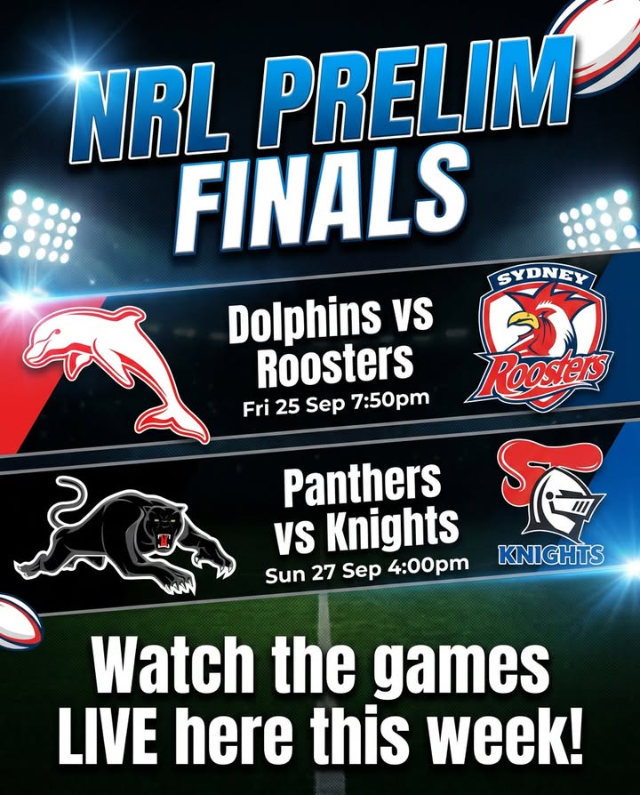 Featured image for “NRL Prelim Finals Live at Newcastle United Sports Club”