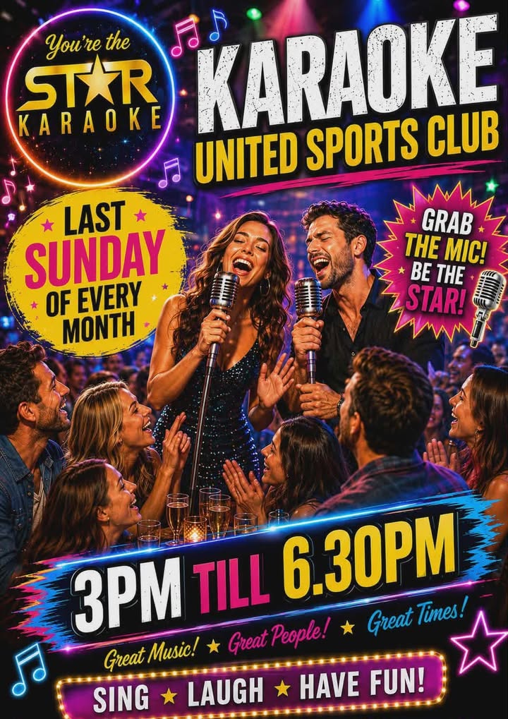 Featured image for “Star Karaoke Night at Newcastle United Sports Club”